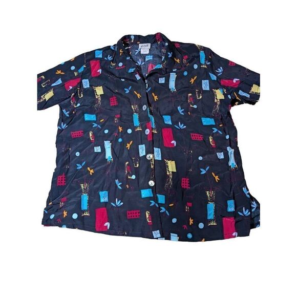 Fern Dratten 100% Rayon Hawaiian style shit XXL - Picture 4 of 8